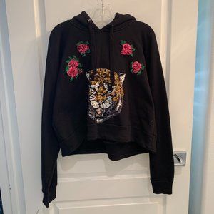 Gucci Glitter Tiger Hoodie - Cropped